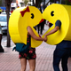Pac-Man cosplayers